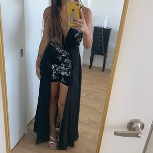 Hi-Low Formal Romper